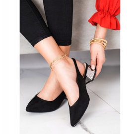 Filippo Escarpins à la mode avec un talon exposé noir 1