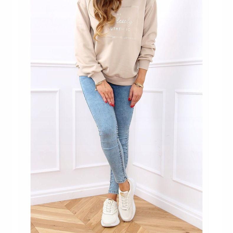 Beige GB-003 Chaussures de sport beiges 2