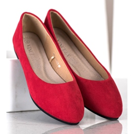 Ballerines classiques VINCEZA rouge 2