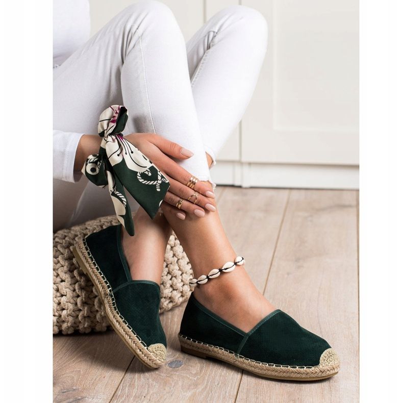 Kayla Espadrilles Ajourées Légères vert 1