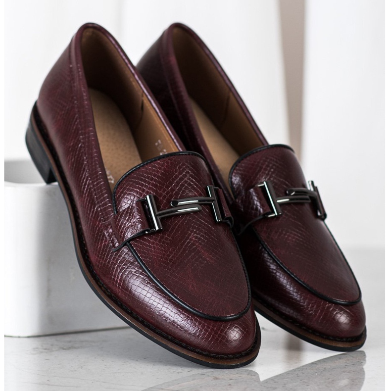 Chaussures Sergio Leone à imprimé serpent rouge 2