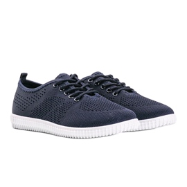Baskets ajourées bleu marine Maci 1