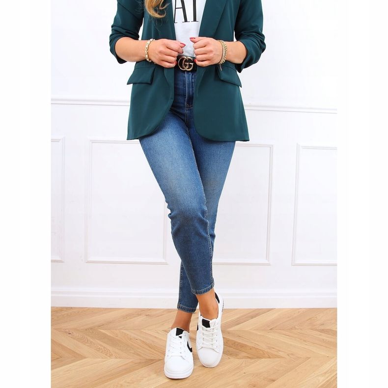 Baskets femme CC-40 BLANC/NOIR blanches le noir 2