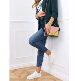 Baskets femme blanches 6110 Beige 1