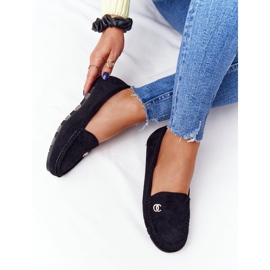 PS1 Mocassins Femme Noirs En Daim Madelyn le noir 5