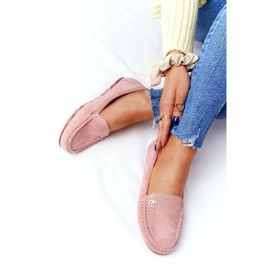 PS1 Mocassins Femme En Daim Rose Madelyn 4