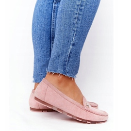 PS1 Mocassins Femme En Daim Rose Madelyn 6