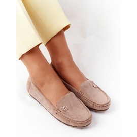 PS1 Mocassins Femme en Daim Beige Madelyn 1