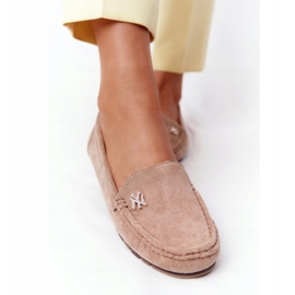 PS1 Mocassins Femme en Daim Beige Madelyn 5