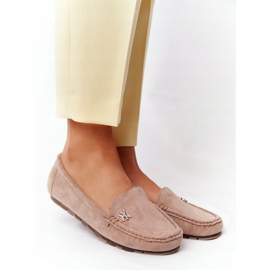 PS1 Mocassins Femme en Daim Beige Madelyn 2