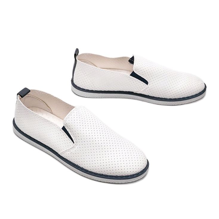 Baskets blanches ajourées Slip On Alex 1