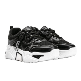 Baskets noires à semelle épaisse Cristina 1