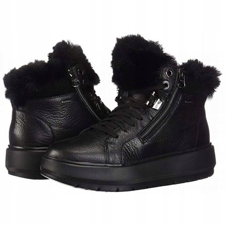 Geox D Kaula B Abx D Tumb Lea W D84AWD-00046-C9999 chaussures noir 1