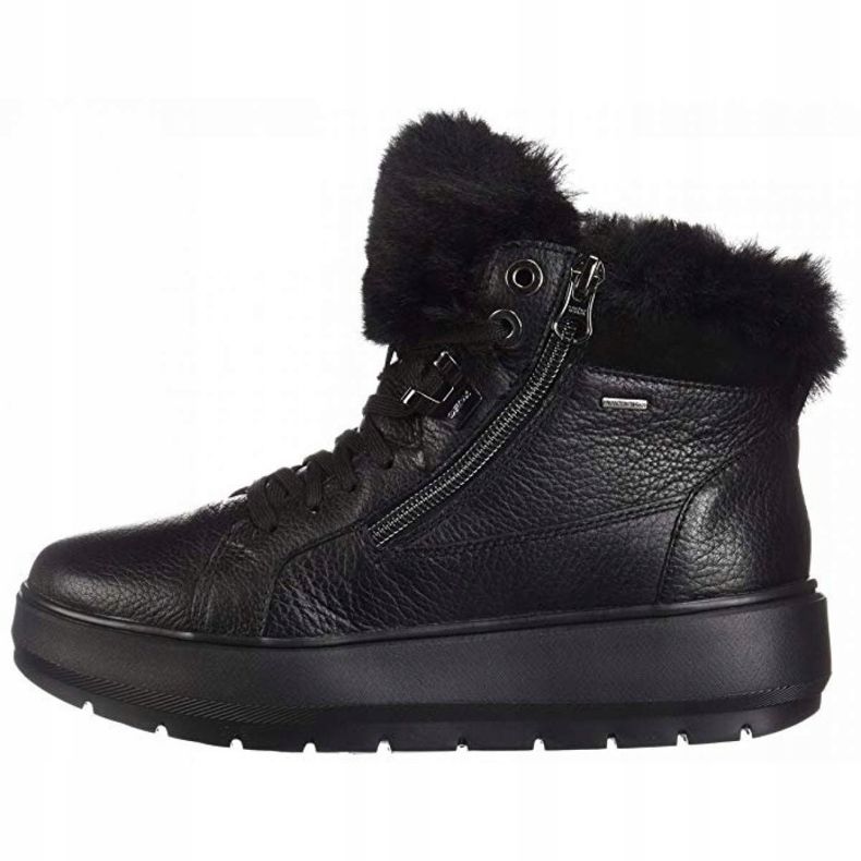 Geox D Kaula B Abx D Tumb Lea W D84AWD-00046-C9999 chaussures le noir 2