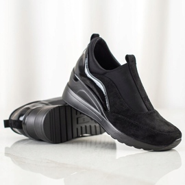 Chaussures à enfiler VINCEZA le noir 1