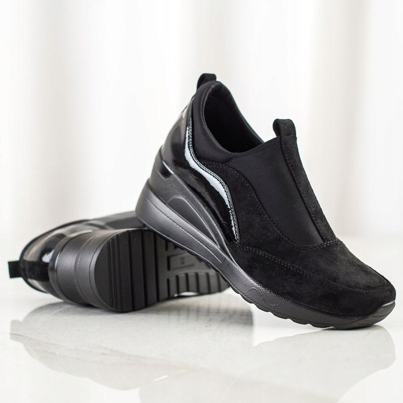 Chaussures à enfiler VINCEZA le noir 1