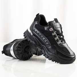 SHELOVET Baskets noires le noir 1