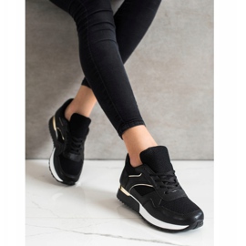SHELOVET Baskets élégantes pour le printemps noir 2