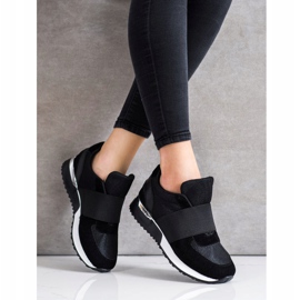 SHELOVET Baskets à enfiler élégantes le noir 1 SHELOVET Baskets à enfiler élégantes le noir 1