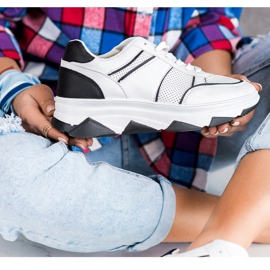 SHELOVET Chaussures de sport décontractées blanche le noir 1 SHELOVET Chaussures de sport décontractées blanche le noir 1