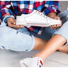 Filippo Chaussures de sport, baskets en cuir blanche 1