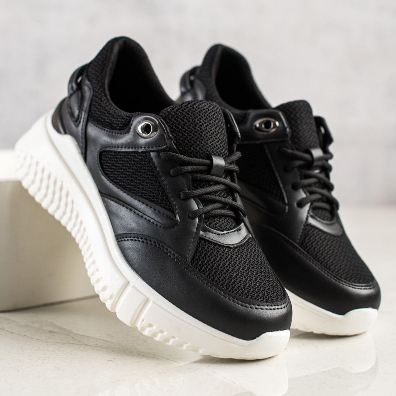 Weide Baskets noires à paillettes 2