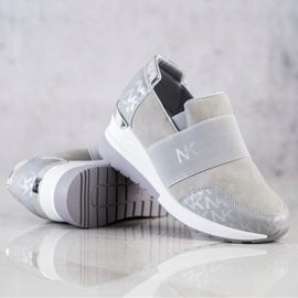 SHELOVET Baskets grises à enfiler 2