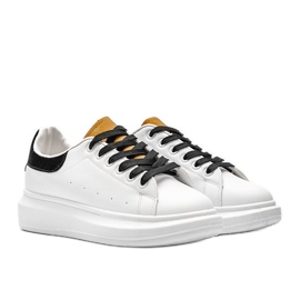 Baskets à semelle épaisse Lauryn en blanc 1