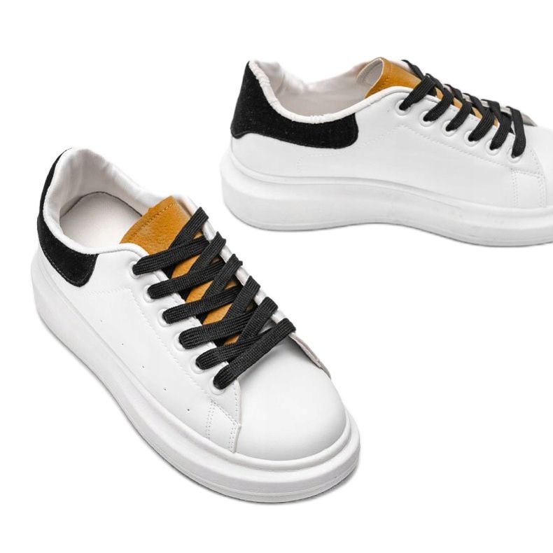 Baskets à semelle épaisse Lauryn en blanc blanche 2