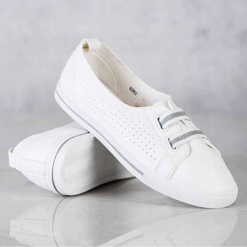 SHELOVET Chaussons de sport blanc 1