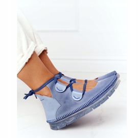 Boots cuir femme Maciejka Bleu 04457-06 multicolore 7
