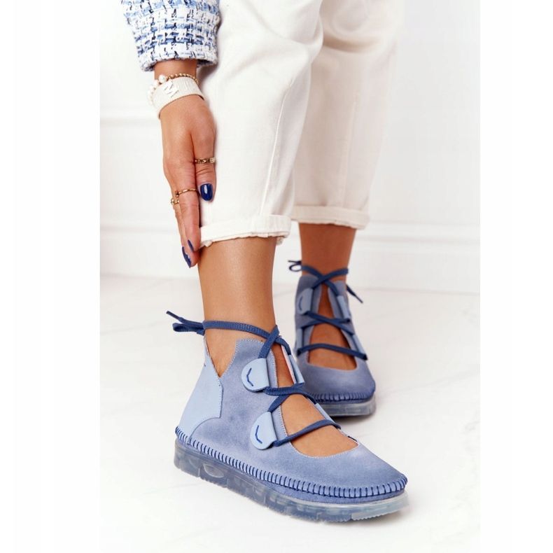 Boots cuir femme Maciejka Bleu 04457-06 multicolore 1