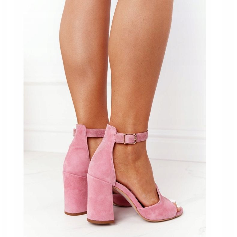 PV3 Sandales En Velours Sur Un Talon Rose Visconi 4361537 2 PV3 Sandales En Velours Sur Un Talon Rose Visconi 4361537 2