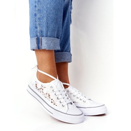 FB2 Baskets Candice Blanches à Dentelle Femme 4 FB2 Baskets Candice Blanches à Dentelle Femme 4