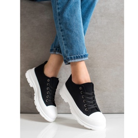 SHELOVET Baskets noires sur la plateforme le noir 1