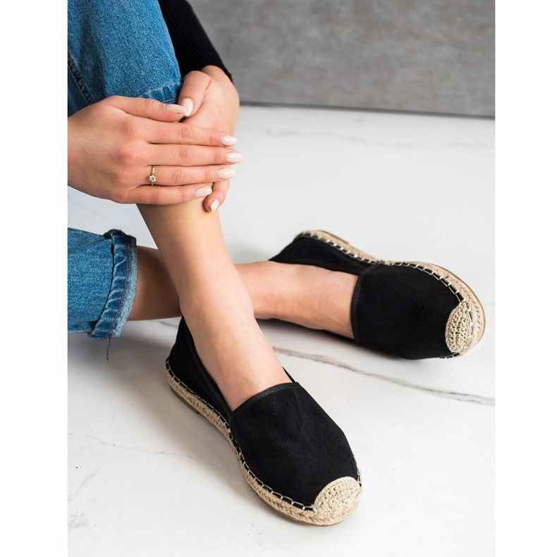 Kayla Espadrilles Ajourées Légères noir 2