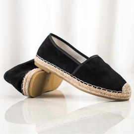 Kayla Espadrilles Ajourées Légères le noir 4