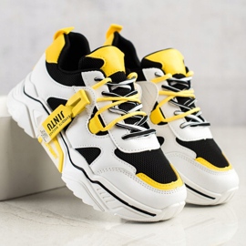 Weide Baskets à lacets à la mode blanche le noir multicolore 3