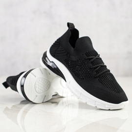 Filippo Baskets ajourées à lacets noir 1