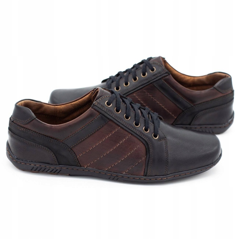 Mario Pala Chaussures en cuir pour hommes 616 marron brun 1