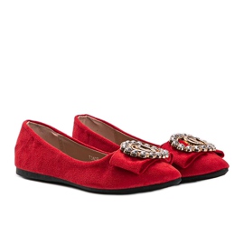 Ballerines rouges à boucle Ciara 1
