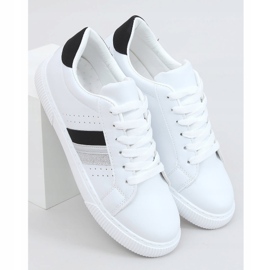 Baskets femme blanches 6111 Noir 1