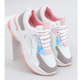 Chaussures de sport blanches R12YD518-11 Rose 1