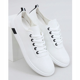 Baskets femme noires et blanches LA42 Black 1