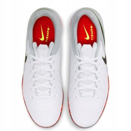 Nike React Tiempo Legend 8 Pro Ic AT6134 106 chaussures de football blanche blanche 1