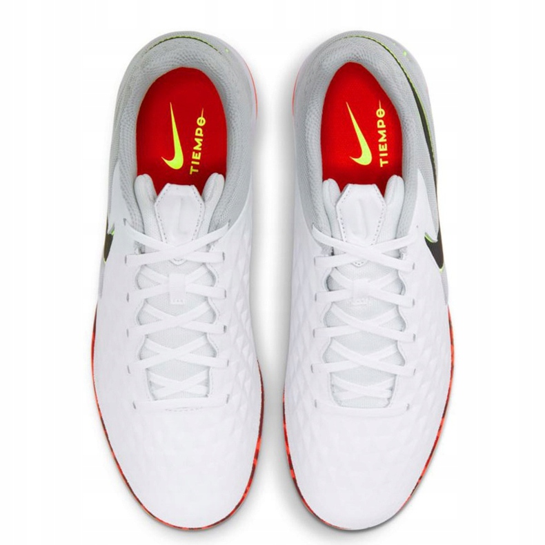 Nike React Tiempo Legend 8 Pro Ic AT6134 106 chaussures de football blanc blanc 1