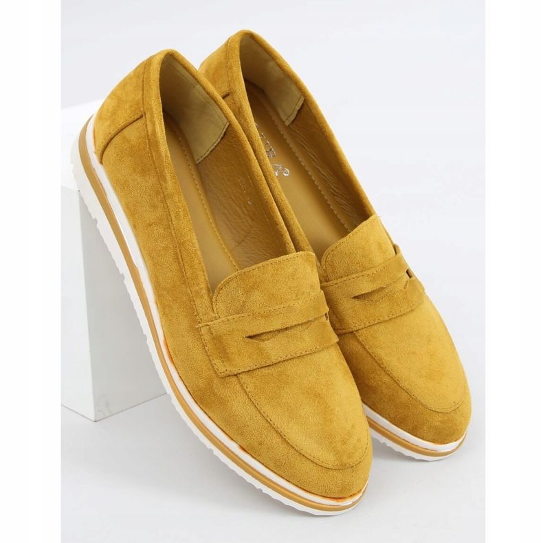 Mocassins Semelle Haute Moutarde 1151 Jaune 1