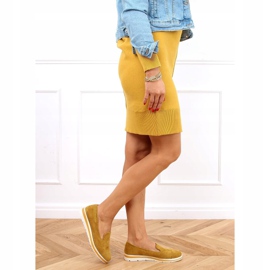 Mocassins sur semelle haute moutarde 5836 Jaune 2