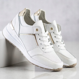 Filippo Chaussures de sport en cuir blanches 2