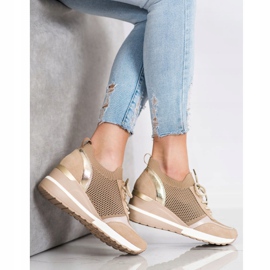 Baskets ajourées VINCEZA beige 2